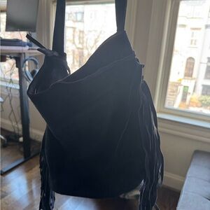 Elegant navy  Fringe Shoulder Bag